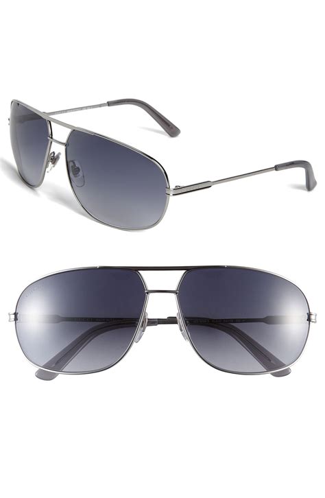 gucci ruthenium aviator sunglasses|gucci aviator sunglasses shades.